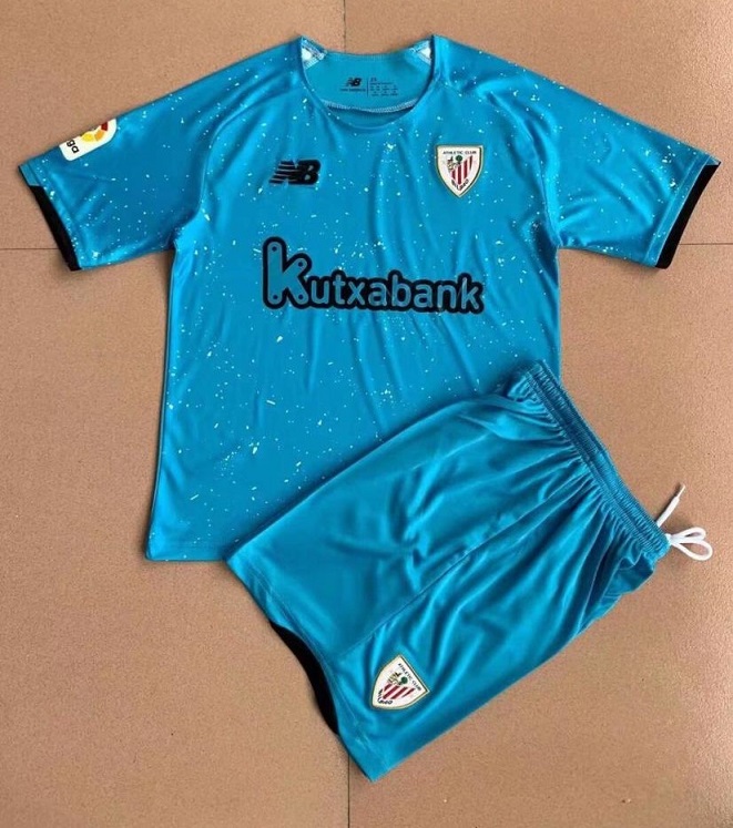 Kids-Athletic Bilbao 21/22 GK Blue Soccer Jersey